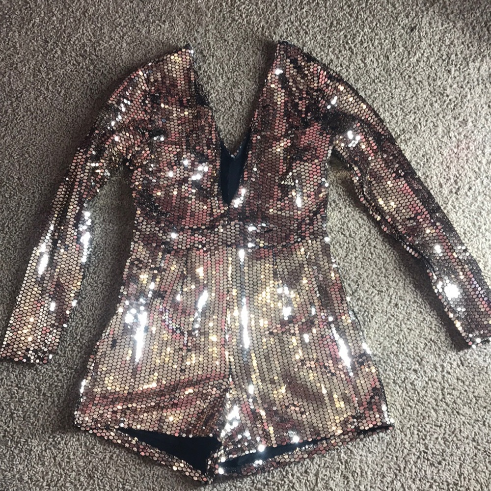 Gold romper